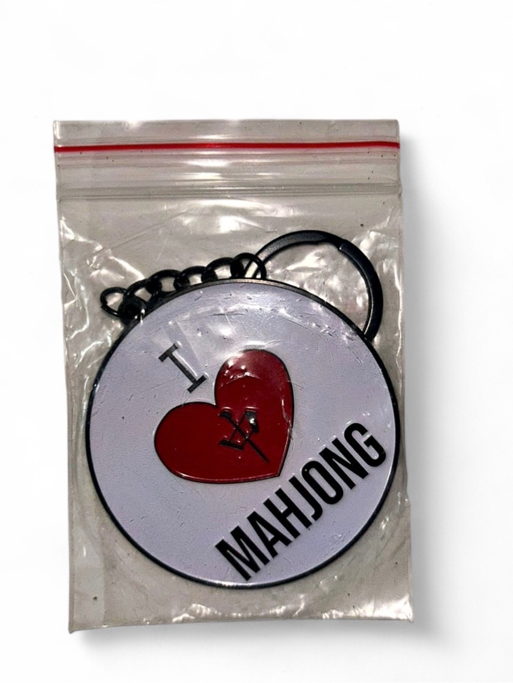 I Love Mahjong Keychain Keeks & Co